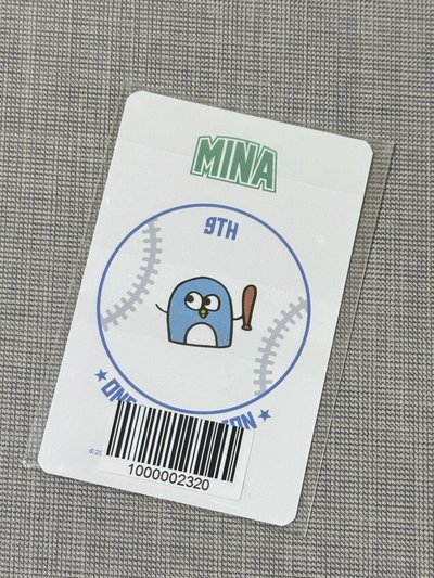 ［現貨］TWICE 24FM MINA9週年棒球卡