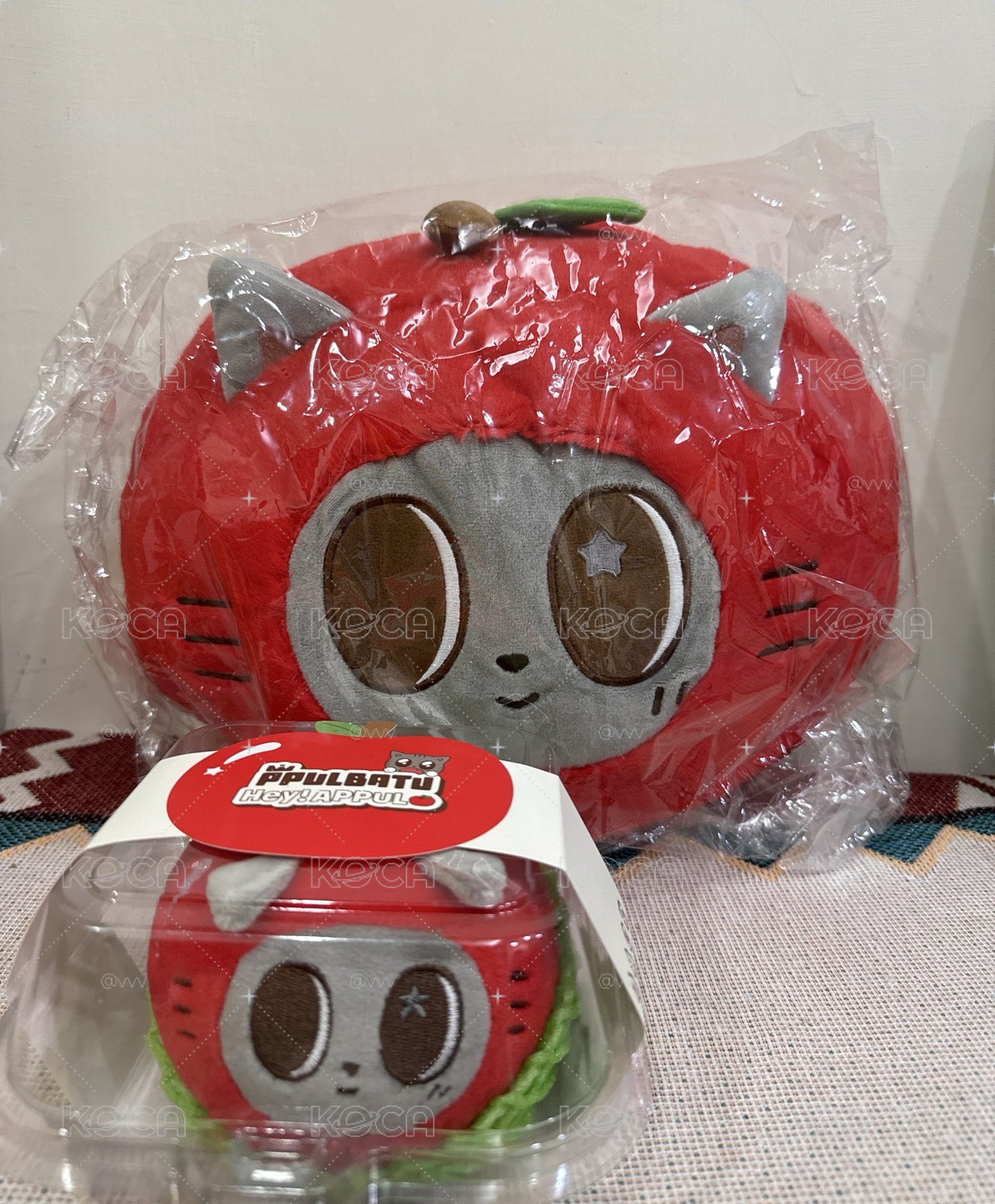 蘋果角巴兔 松喵 限定面紙套+壓力球