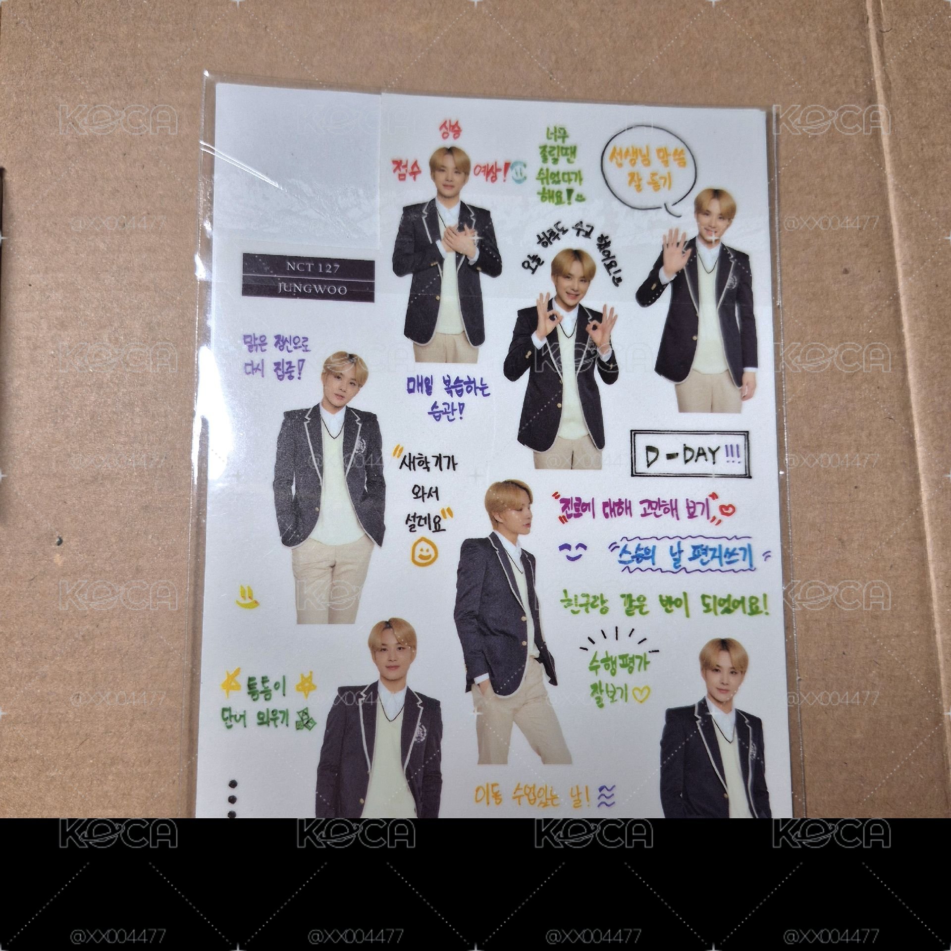 NCT 127 Back to school Jungwoo kit
