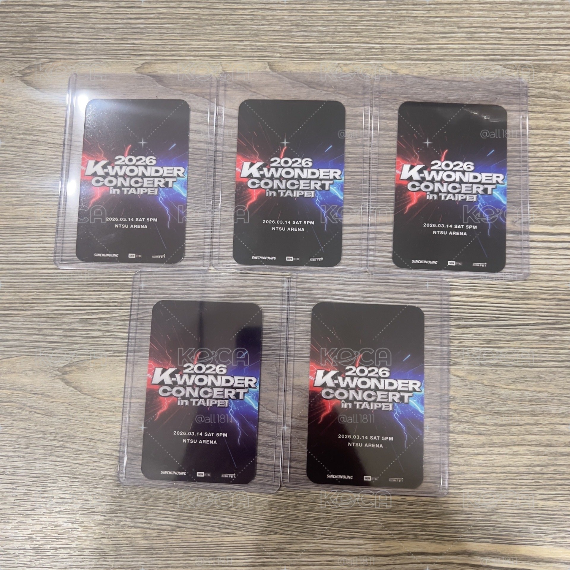K-WONDER ITZY入場卡一套