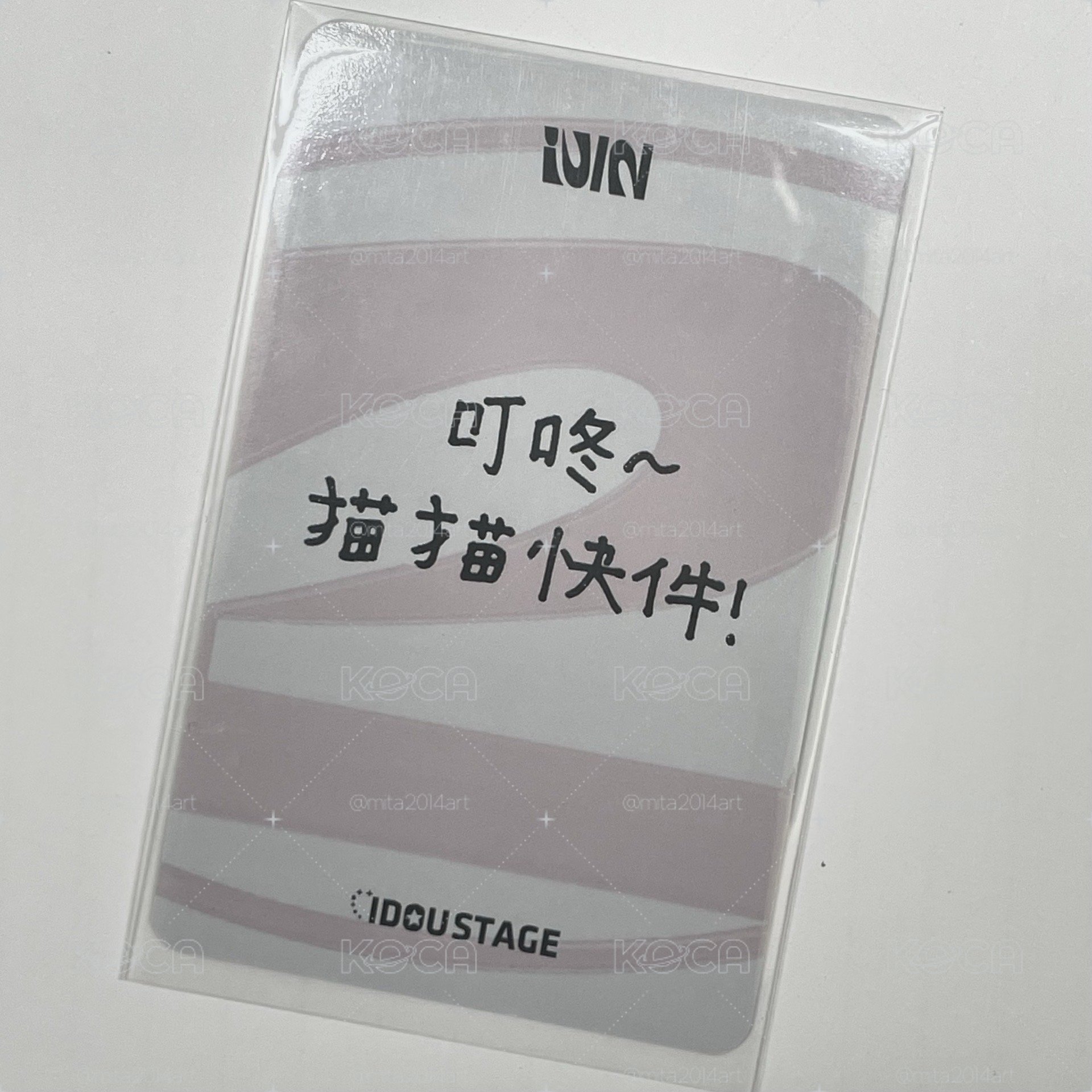 愛豆驛站 2.0 簽售卡 中文卡背妮