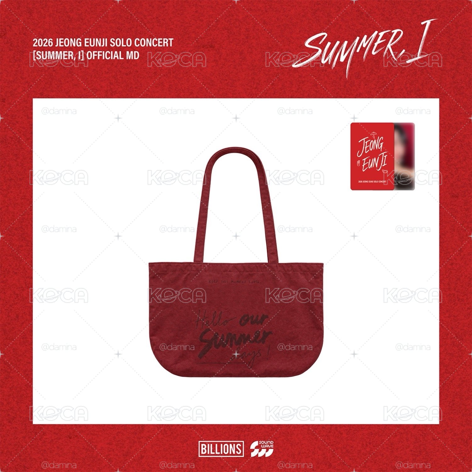 鄭恩地 SUMMER,I 演唱會 包包+小卡