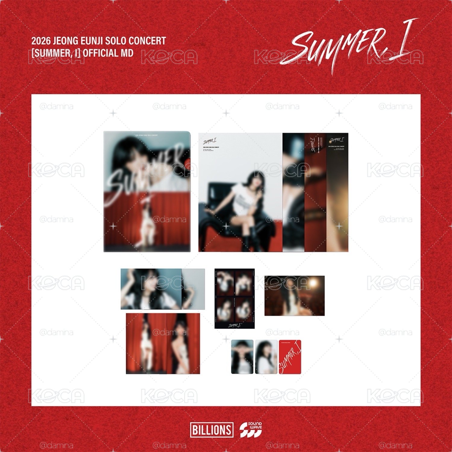 鄭恩地 SUMMER,I 演唱會 寫真小卡組