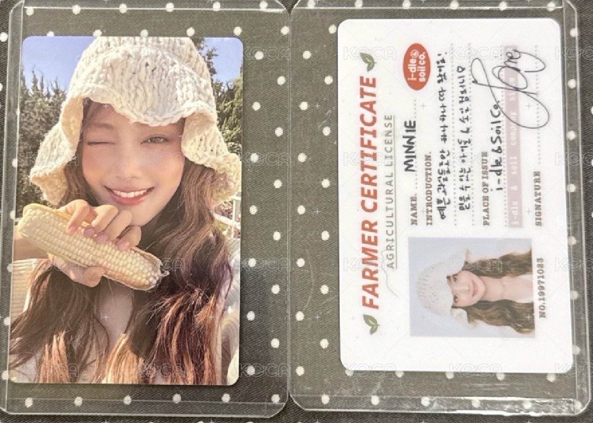 idle 2026年曆minnie小卡