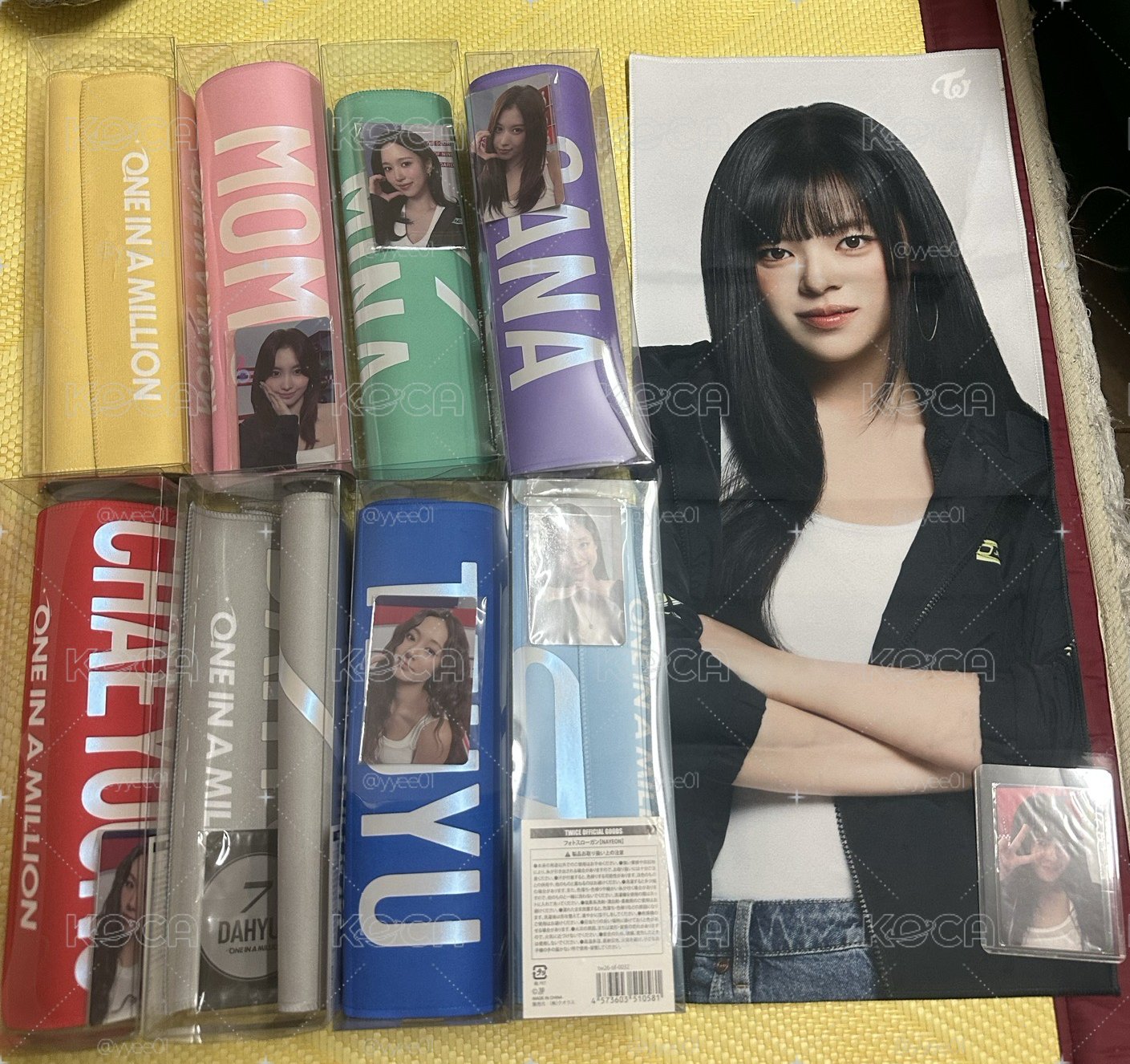 TWICE 六巡 新國立 手幅 一組9位成員 不拆售 