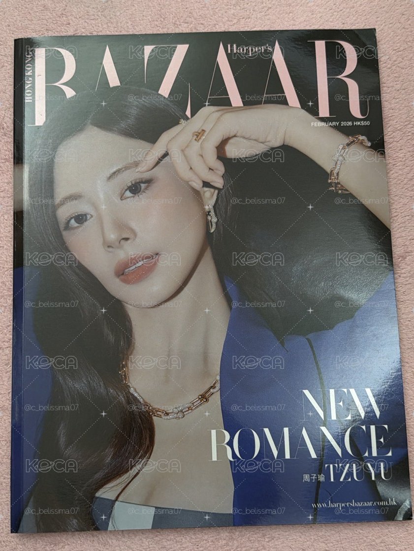 子瑜 Bazaar HK 2026.02 B版 雜誌 