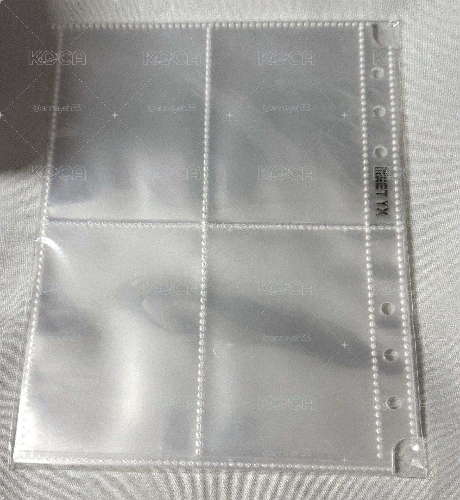 萌貓 卡冊內頁 3.5寸4格 超透款