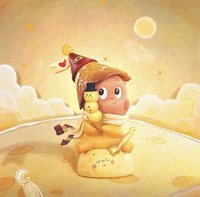 星星人 公仔 月球冰淇淋