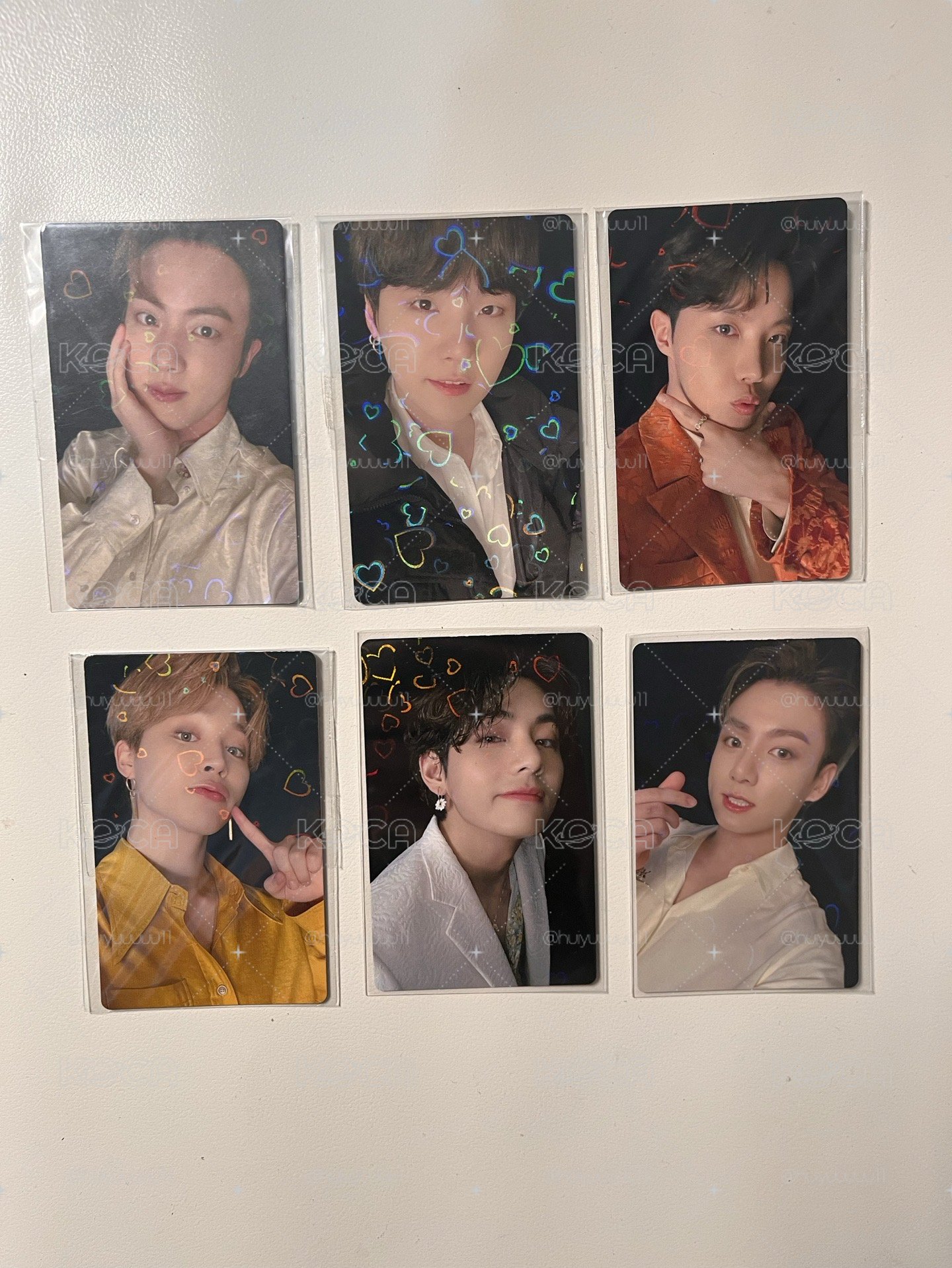 bts be愛心閃特典卡