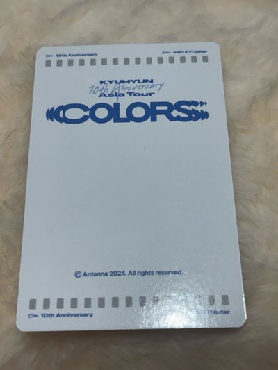 圭賢10週年CLOORS亞巡 鑰匙圈吊飾卡