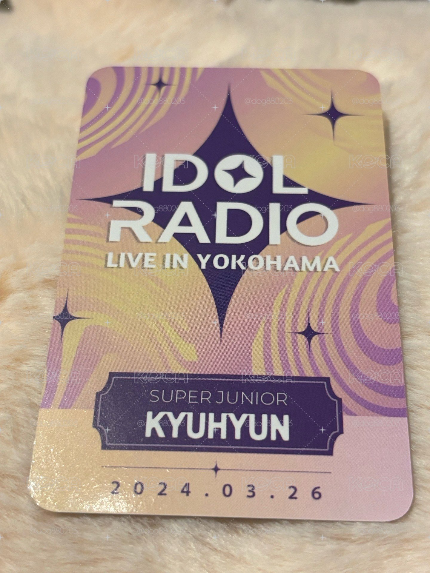 圭賢 IDOL RADIO LIVE IN YOKOHAMA 入場卡