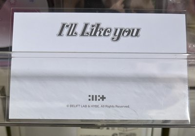 I'LL LIKE YOU 滿額卡 with團卡 20$起標