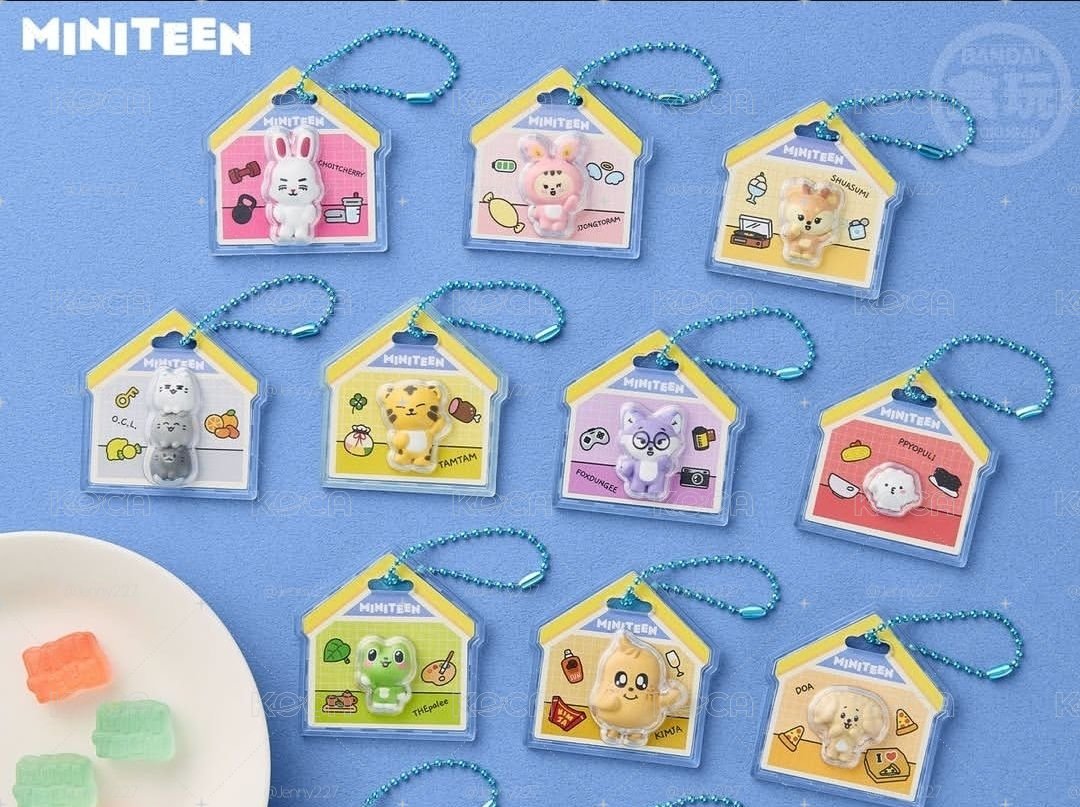 Miniteen 萬代聯名吊飾 Seventeen 喆漢秀俊榮碩