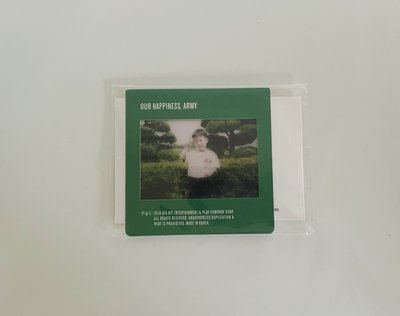 BTS JIMIN Seaon Greeting 年曆卡2019 寶寶卡