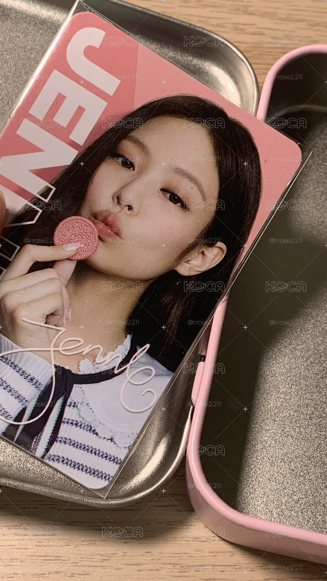 Jennie oreo代言卡