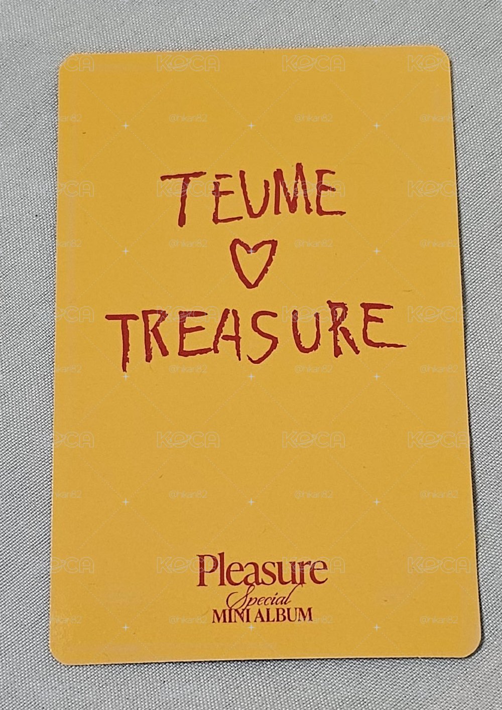 TREASURE SPACIAL MINI ALBUM PLEASURE SO JUNGHWAN 🐮