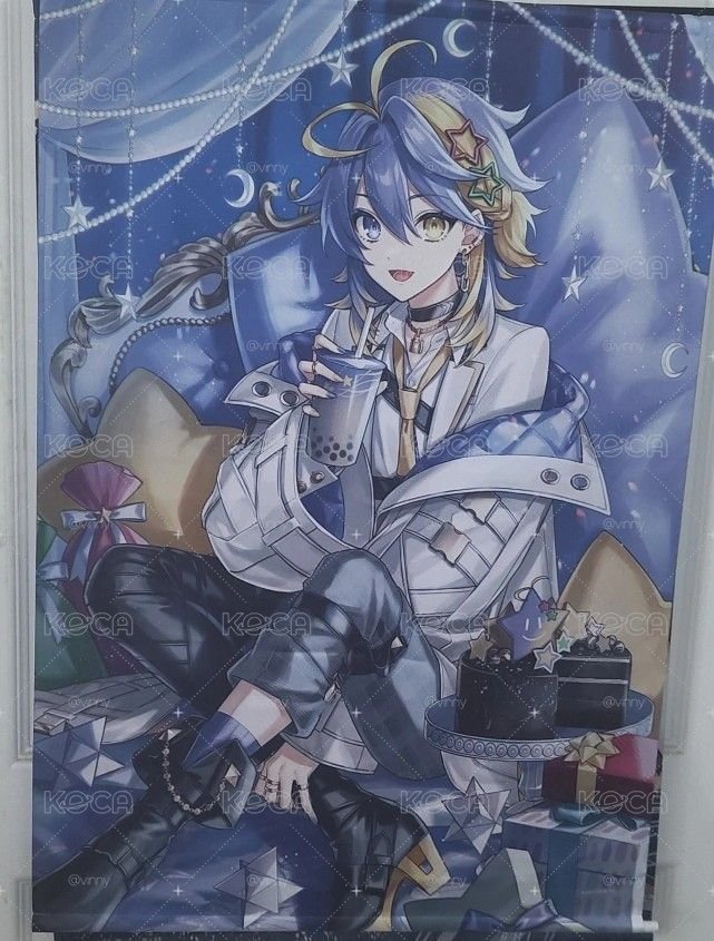 Aster掛軸