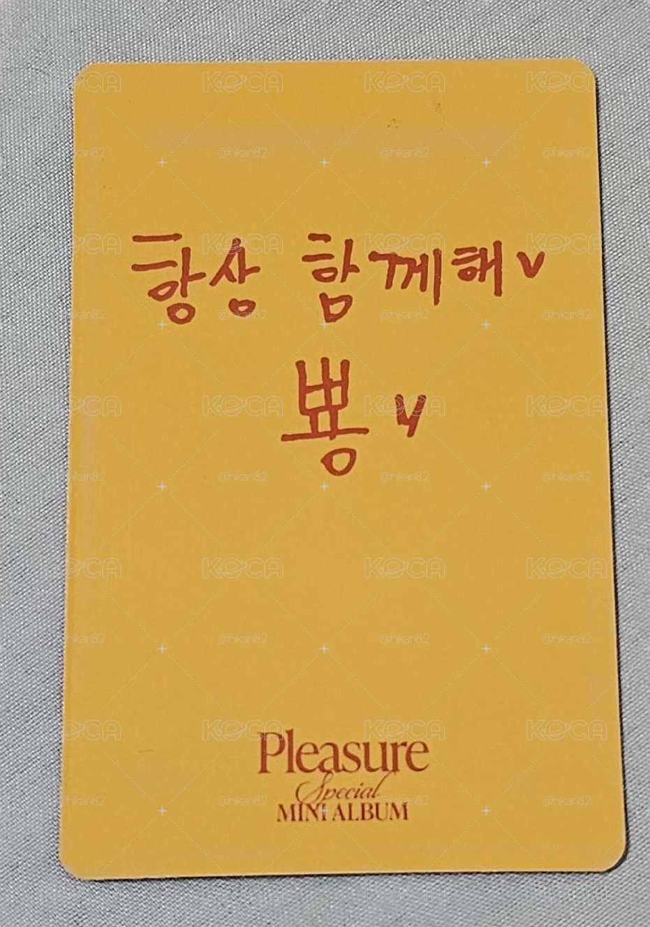 TREASURE SPACIAL MINI ALBUM PLEASURE JUNKYU 🐨