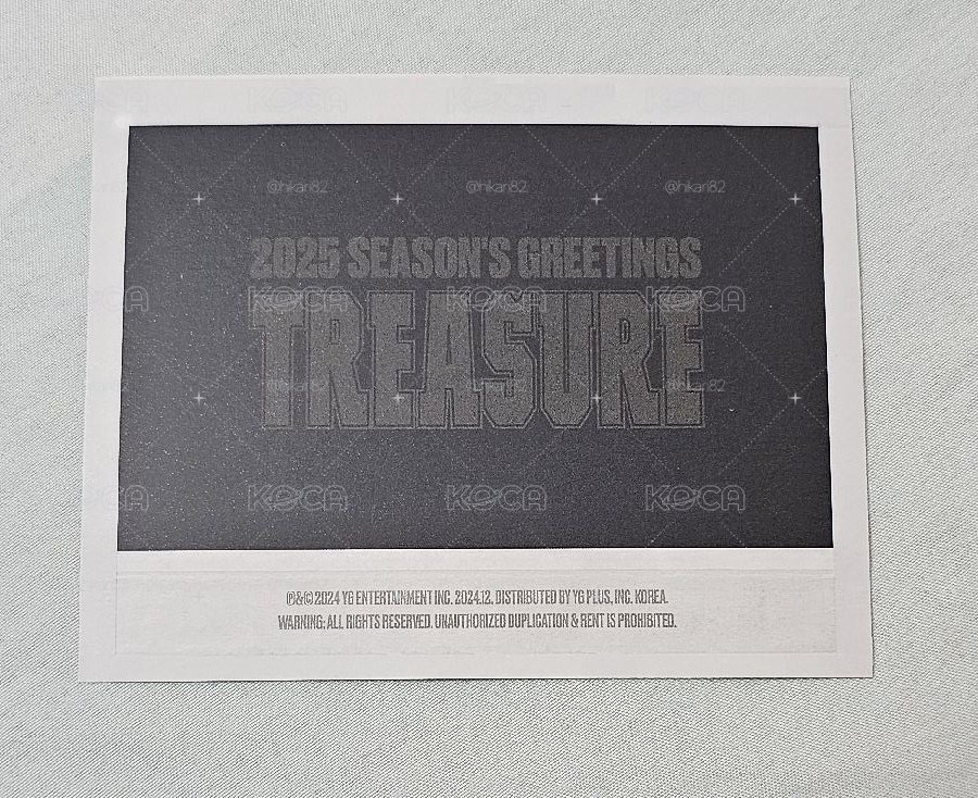TREASURE 2025 SEASON’S GREETINGS 年曆卡 I 🐯🦁