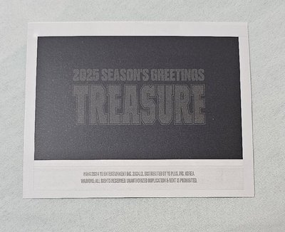 TREASURE 2025 SEASON’S GREETINGS 年曆卡 I 🐯🦁