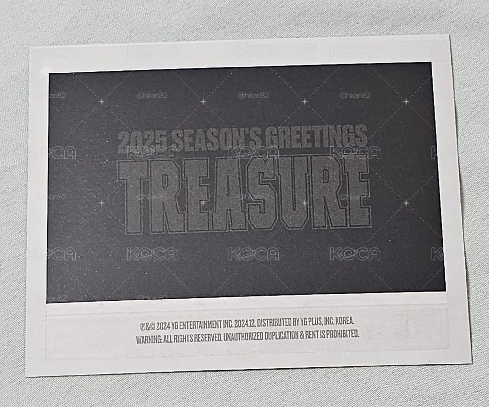 TREASURE 2025 SEASON’S GREETINGS 年曆卡 🐶🦋