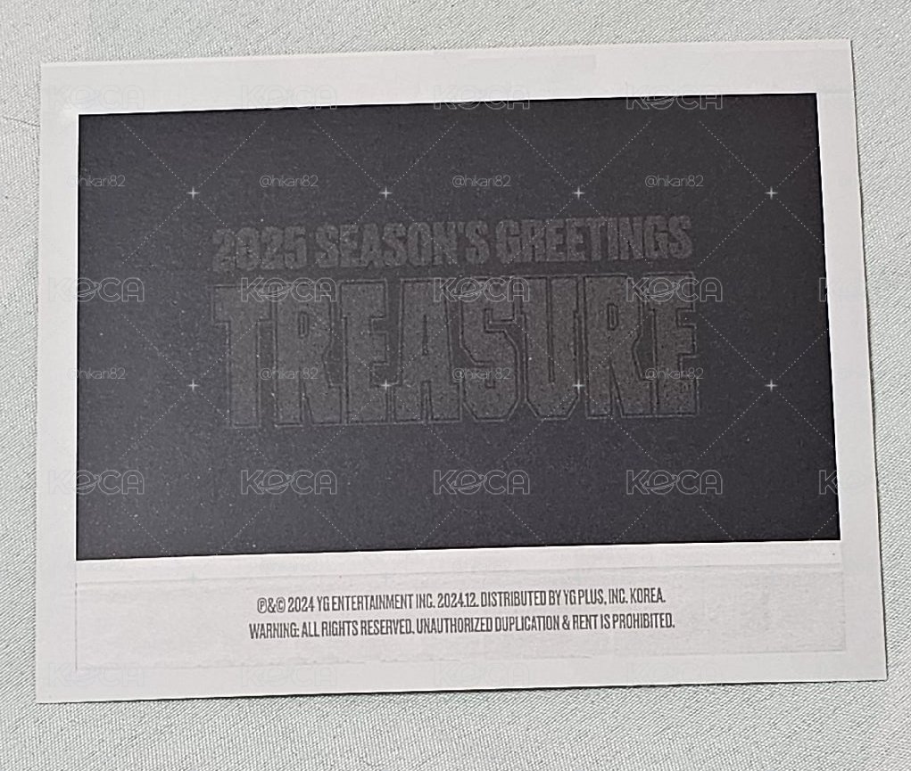 TREASURE 2025 SEASON’S GREETINGS 年曆卡 