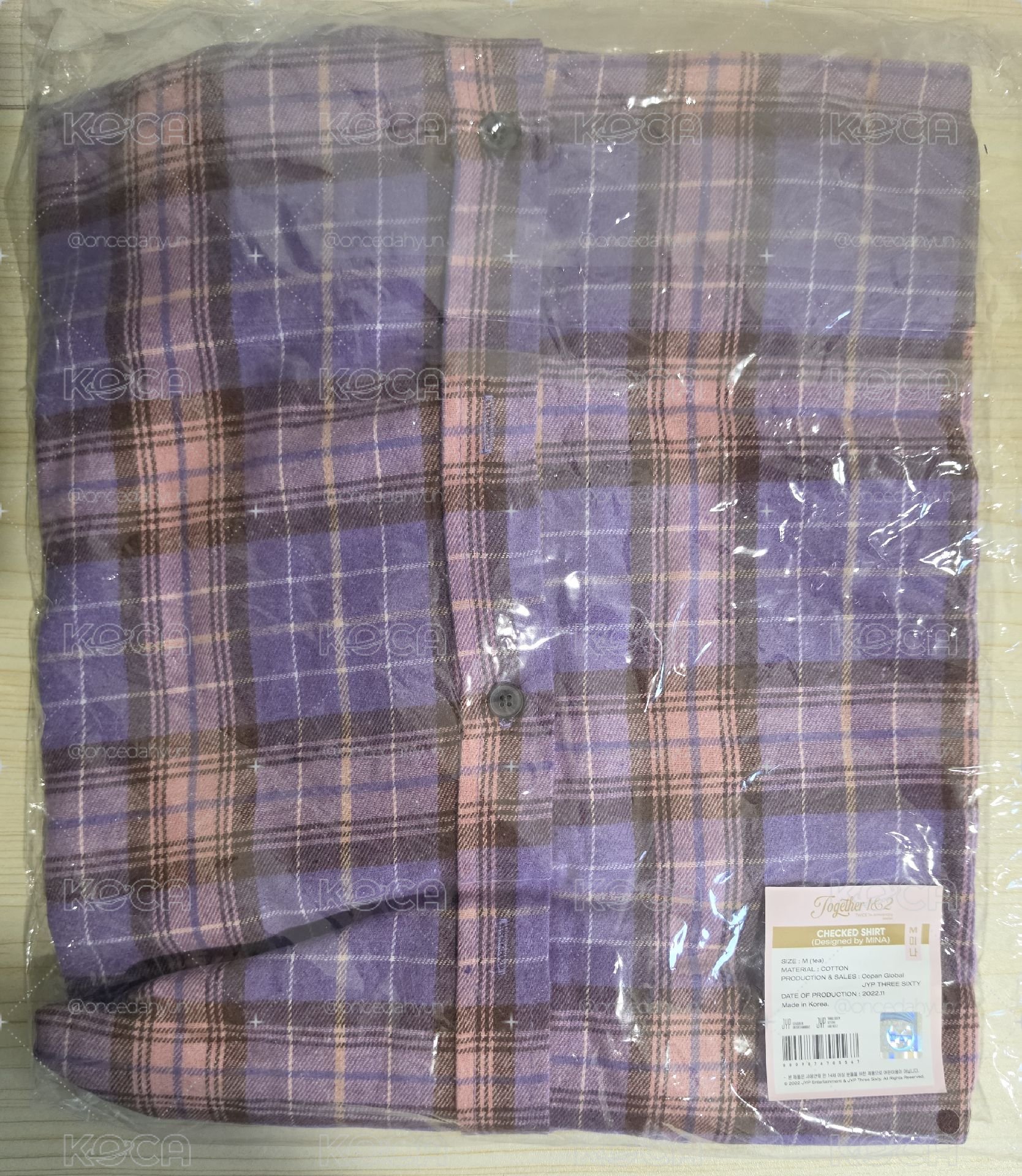 現貨 TWICE MINA 稀有品 七週年 襯衫 + 新國立 LOVELY 耳機包 卡夾 小卡