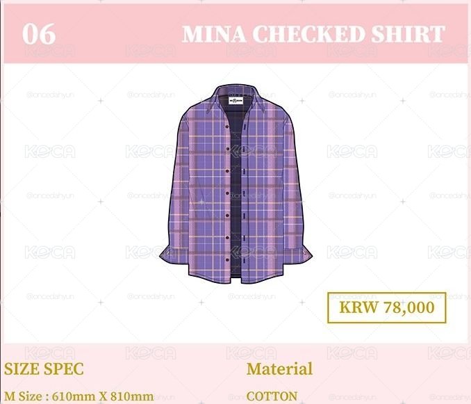 現貨 TWICE MINA 稀有品 七週年 襯衫 + 新國立 LOVELY 耳機包 卡夾 小卡