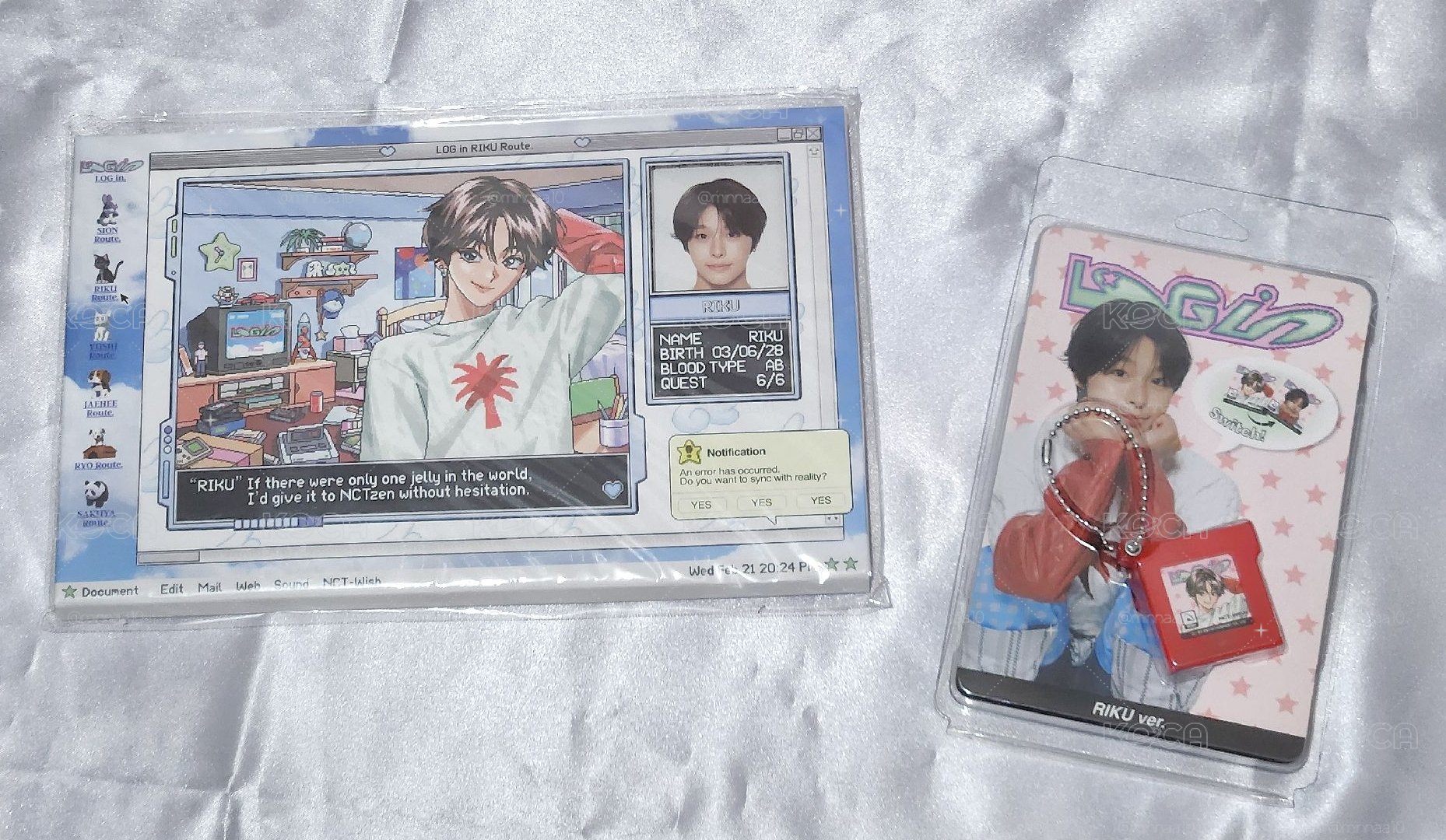 NCT WISH RIKU LOG IN 周邊