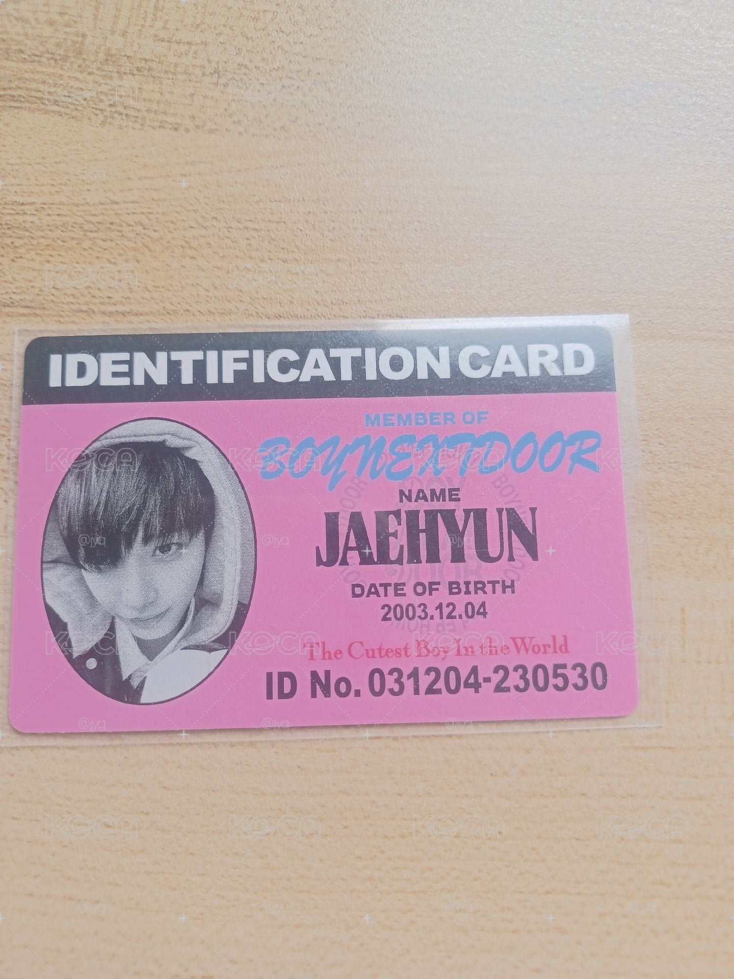 Jaehyun HOW?ID卡