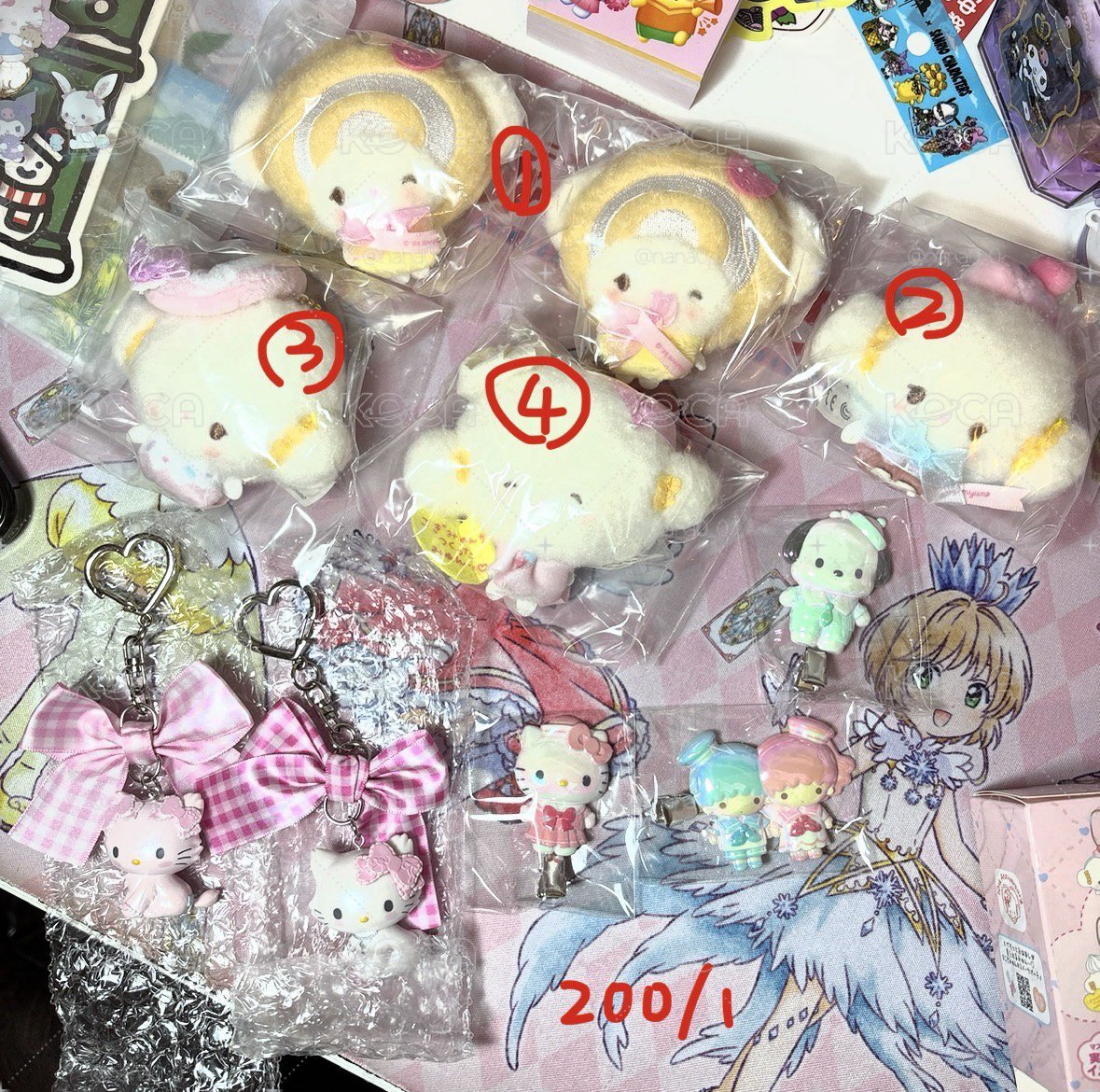 三麗鷗 盲盒 小麥雲 週年 恰咪 水手服髮夾