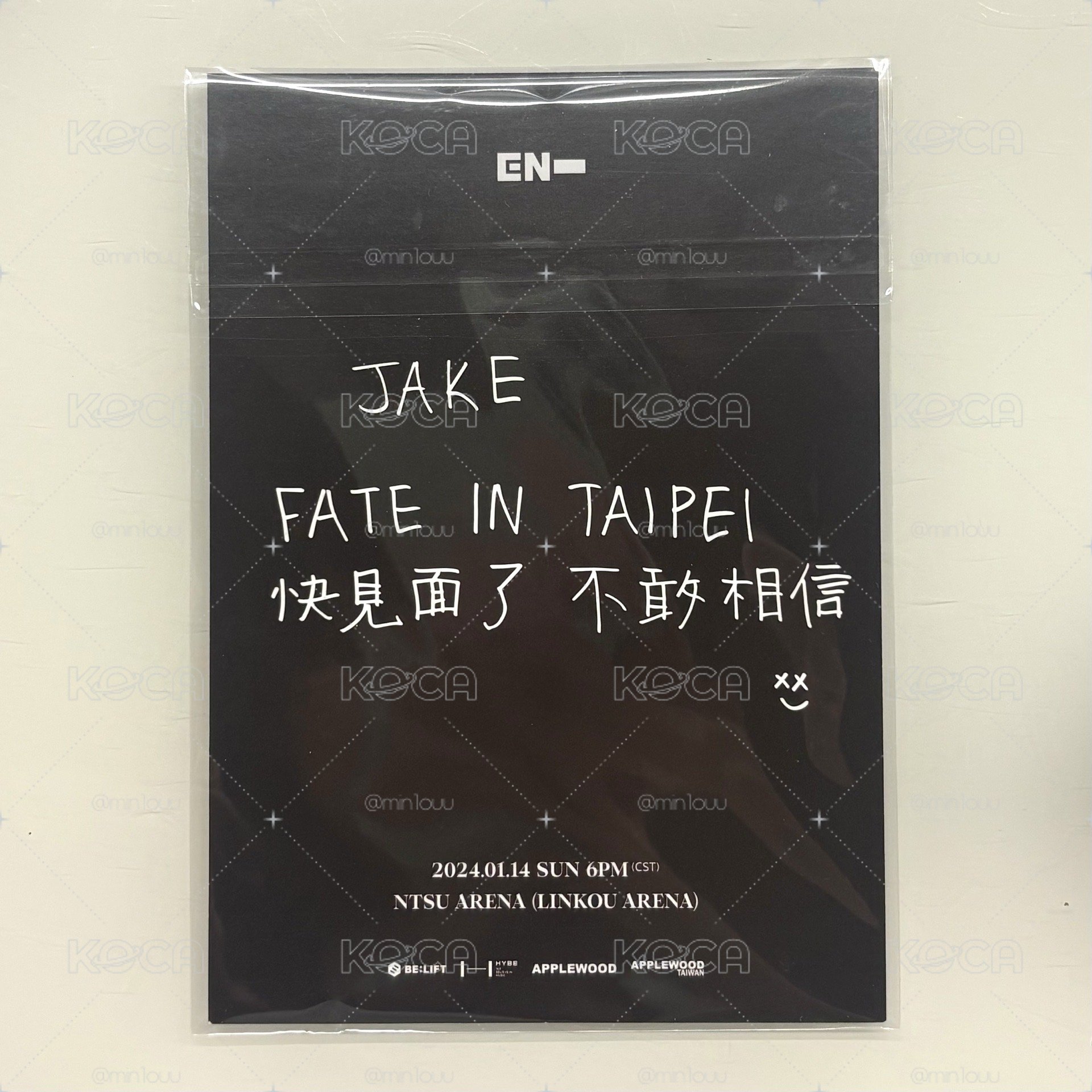 JAKE🐶台北場限定明信片
