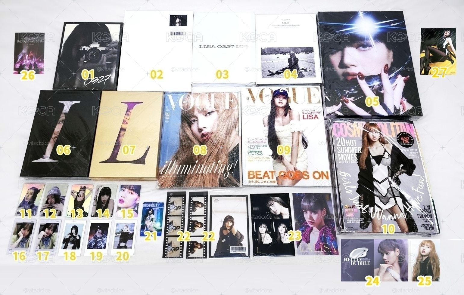 BLACKPINK LISA 小卡專輯周邊區 LALISA 0327 💛 編號見圖三 💫