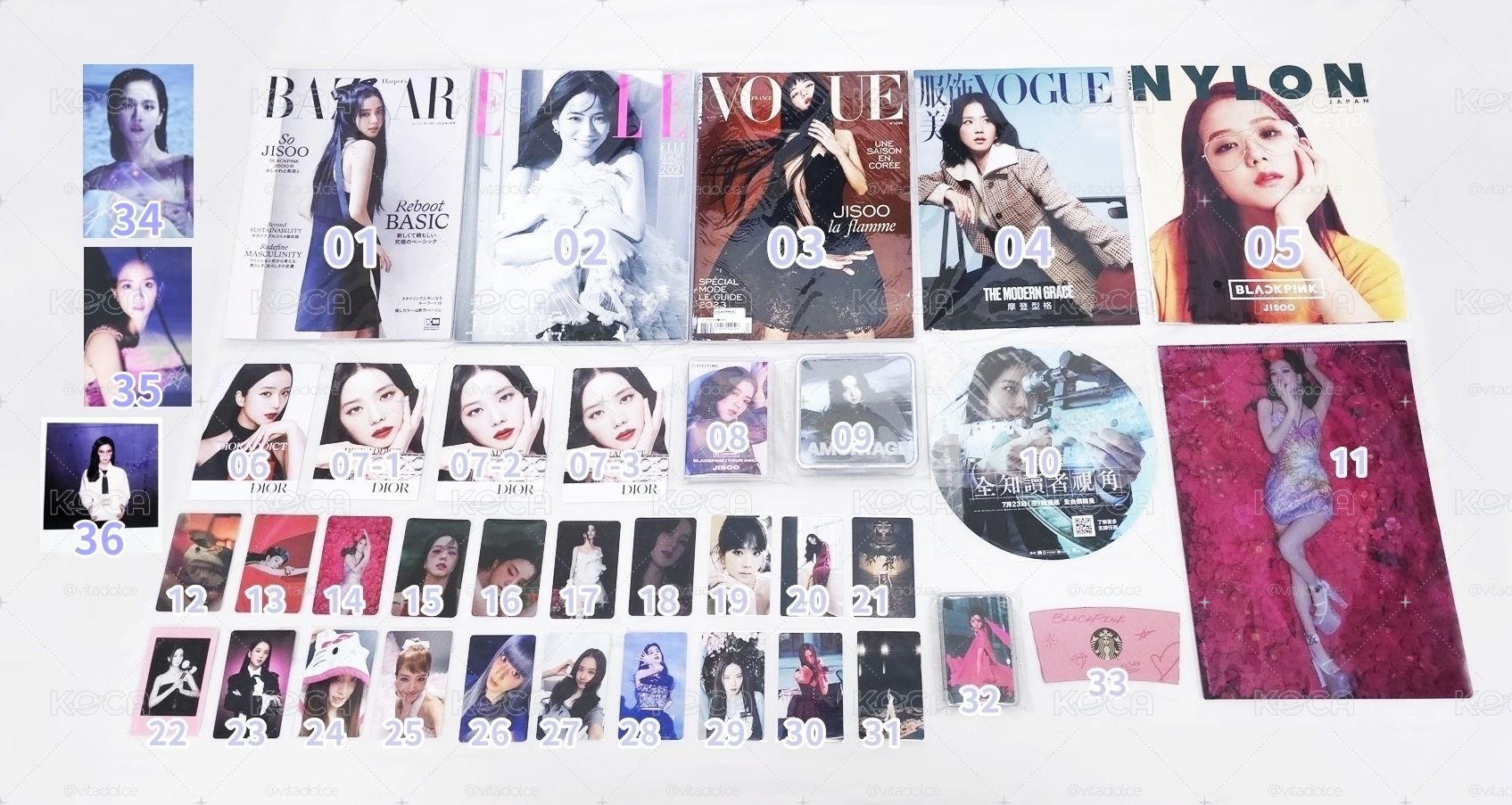 BLACKPINK JISOO 智秀小卡周邊區 💜 編號見圖三 💫 