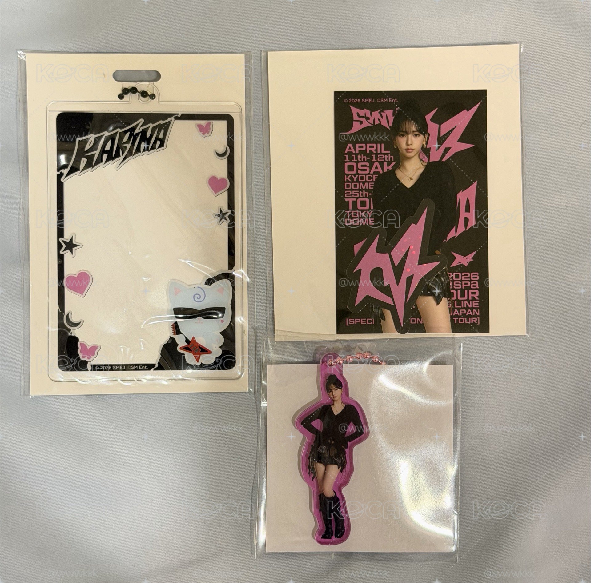 aespa 日巡扭蛋卡套*貼紙+吊飾