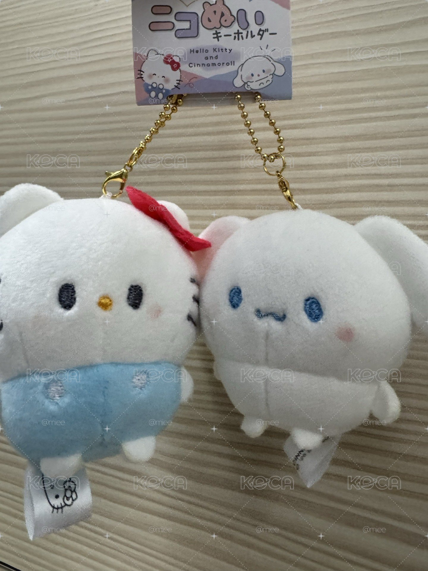 kitty與大耳狗 豆豆眼 磁鐵吊飾