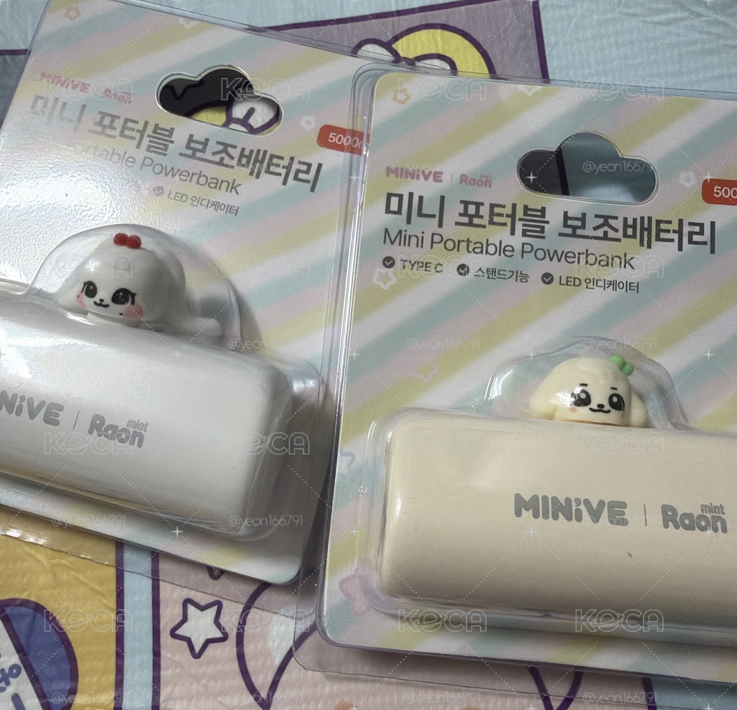 現貨 MINIVE × MintRaon 安員行動電源套組