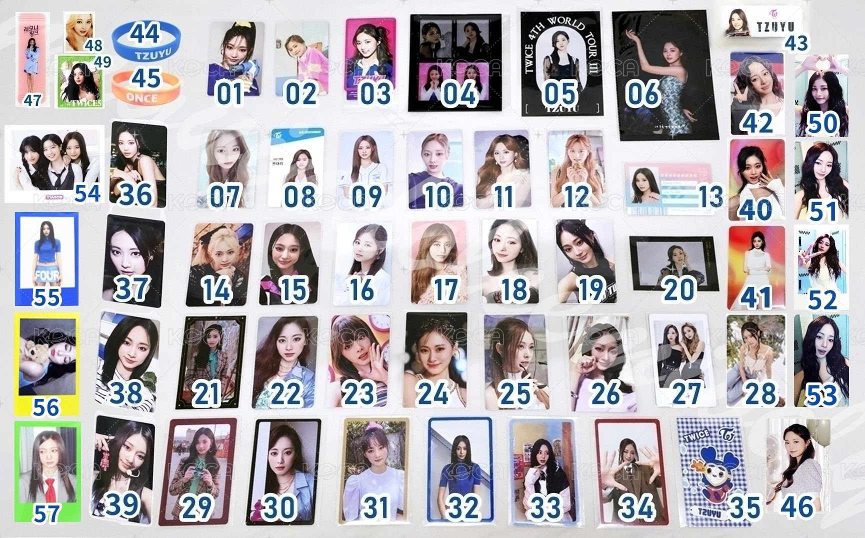 TWICE TZUYU 子瑜小卡周邊區 💙 編號見圖三 💫 