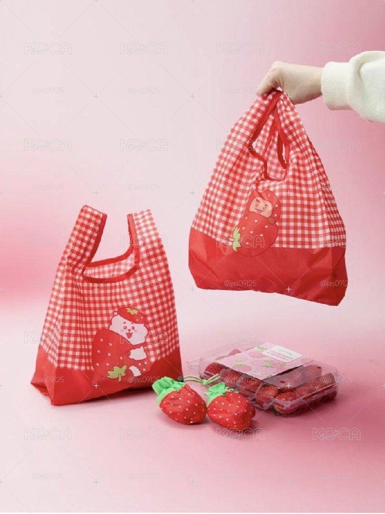 BT21草莓購物袋Shooky