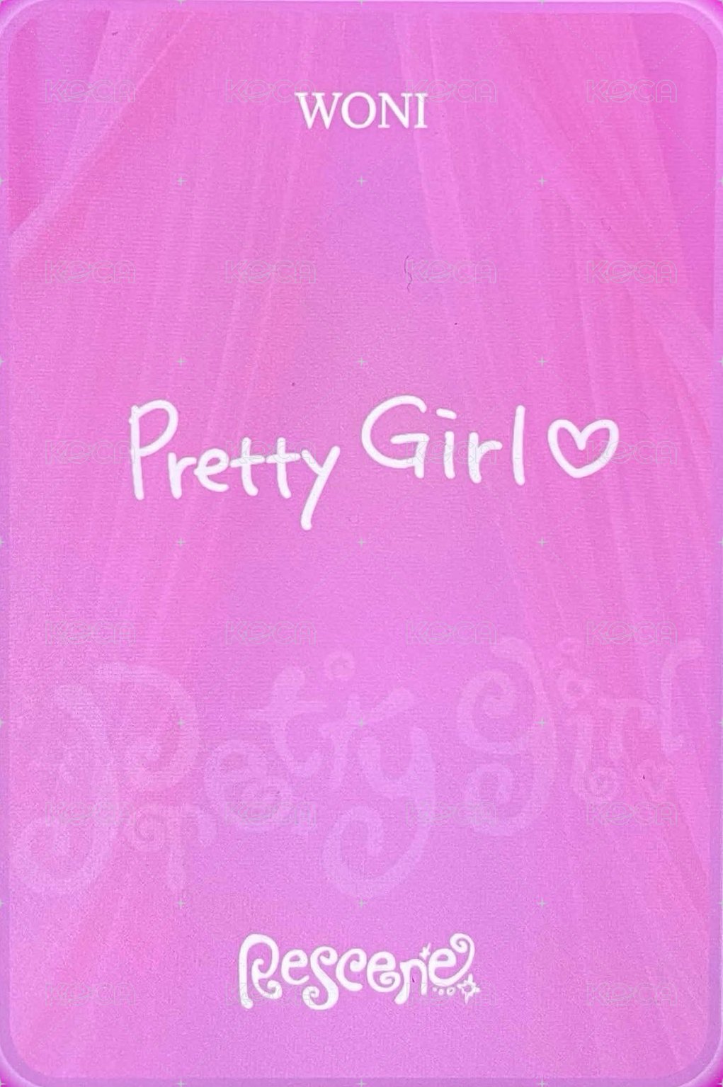 Pretty Girl mnet Mpickard 虛擬電子卡  背面