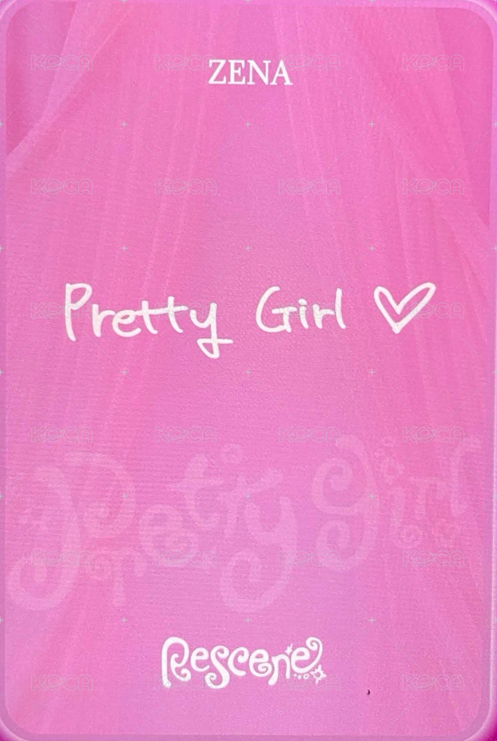 Pretty Girl mnet Mpickard 虛擬電子卡  背面