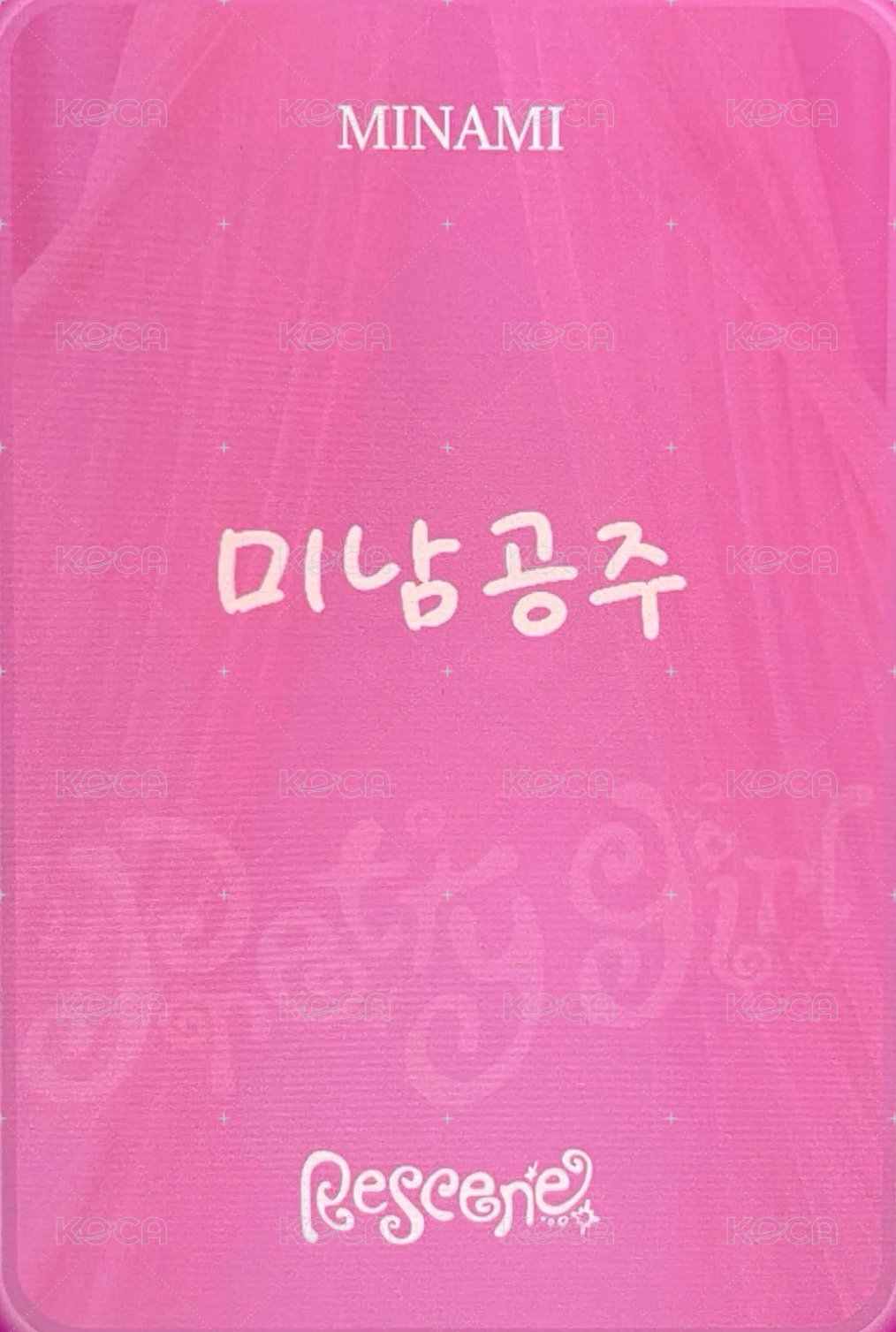 Pretty Girl mnet Mpickard 虛擬電子卡  背面