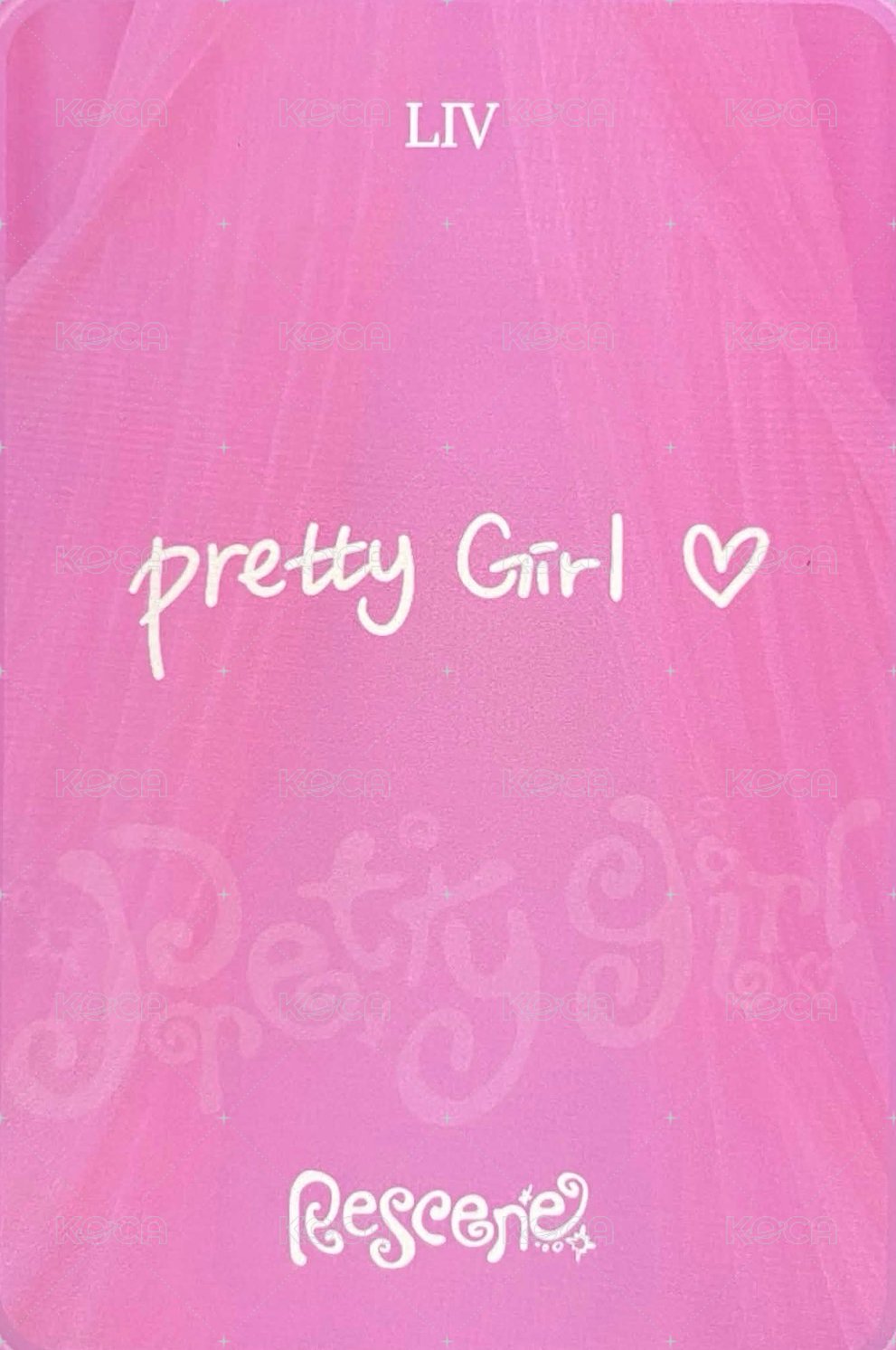 Pretty Girl mnet Mpickard 虛擬電子卡  背面