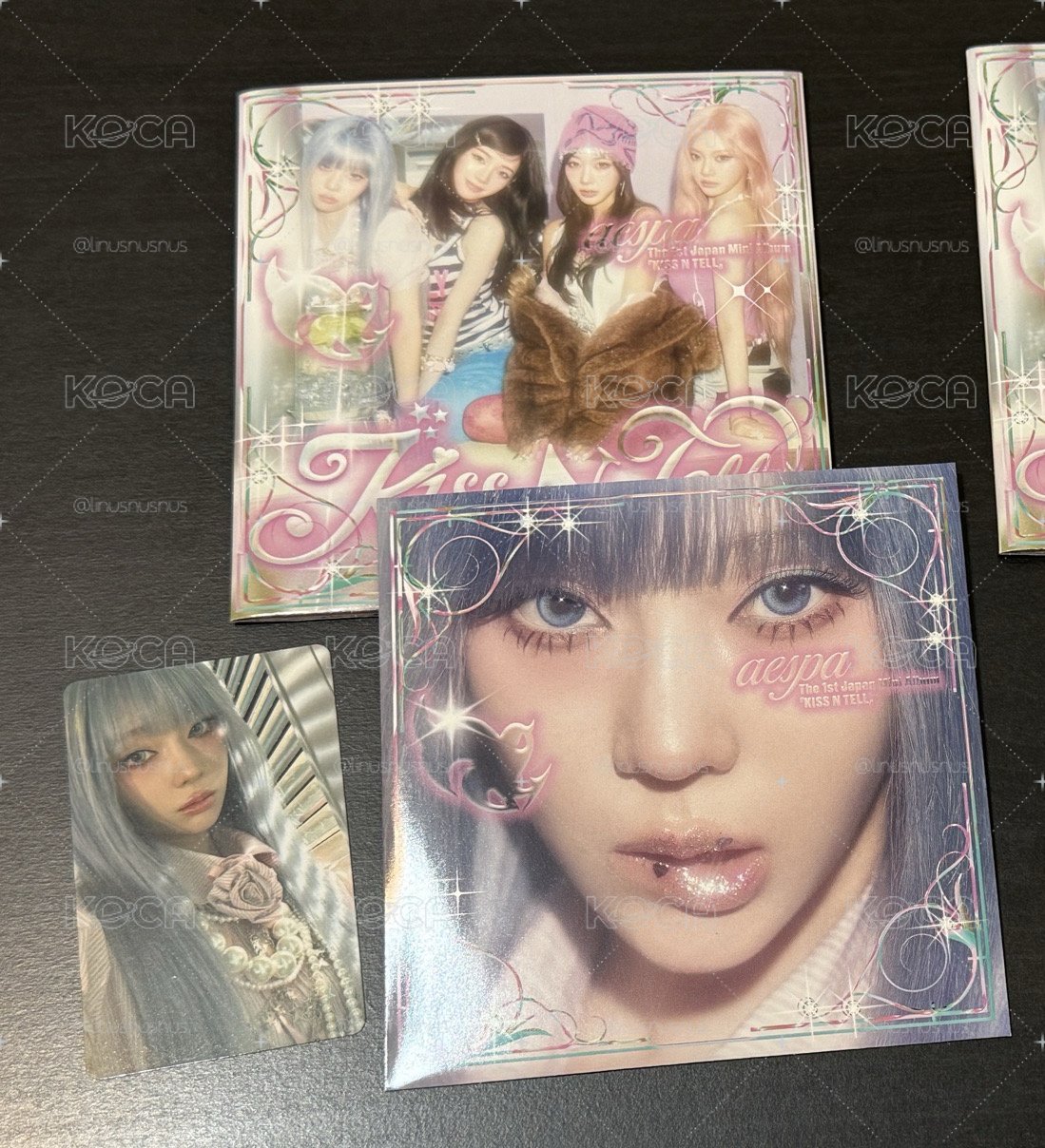 aespa KISS N TELL Poster Ver 專輯 冬封冬卡