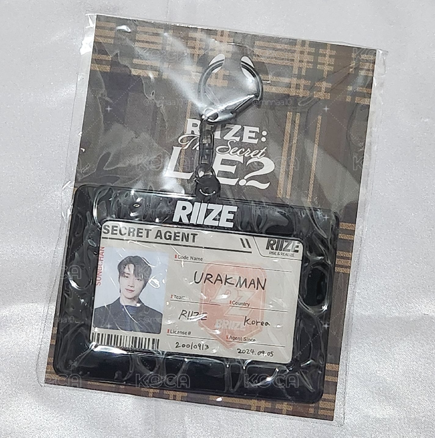 RIIZE 成燦 日本FM 證件套組