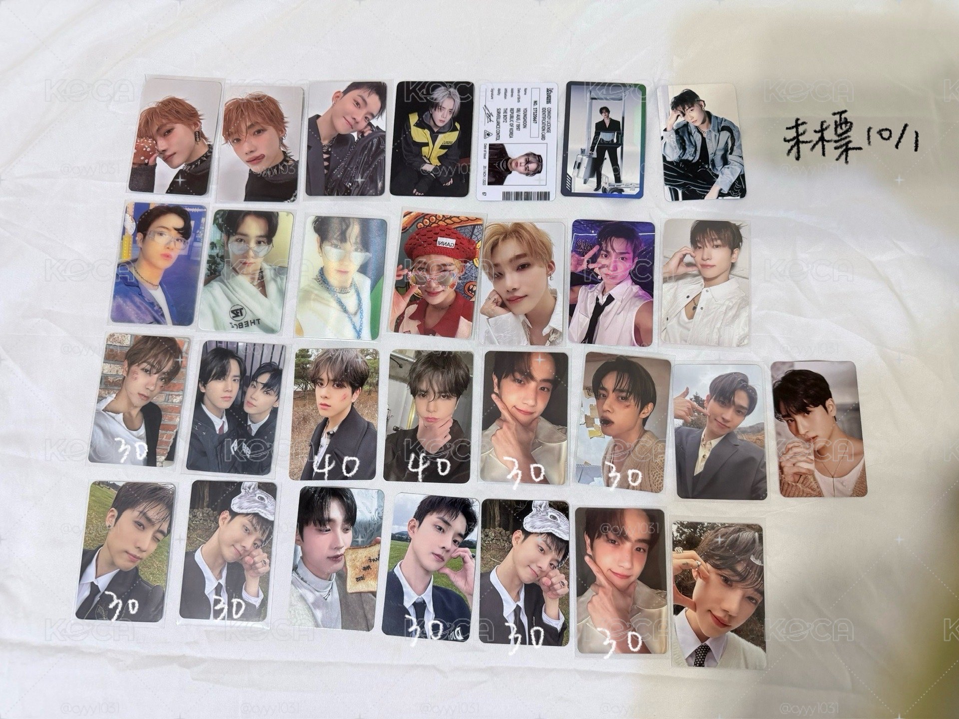 The Boyz 歷年專卡