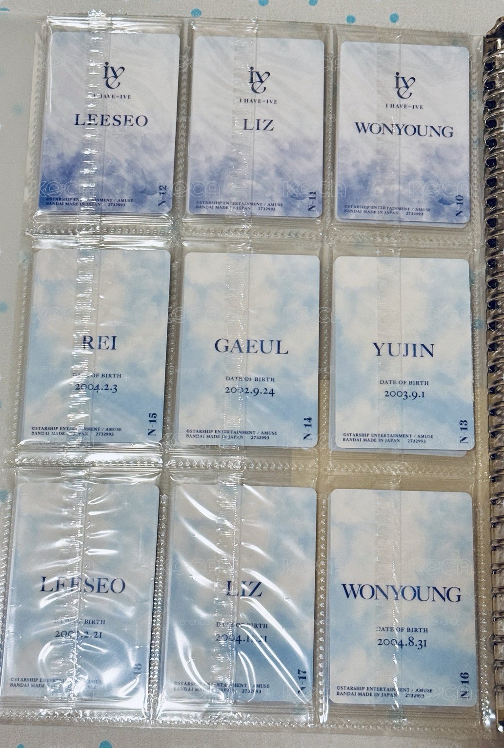 已絕版現貨 IVE 萬代餅卡 第一彈