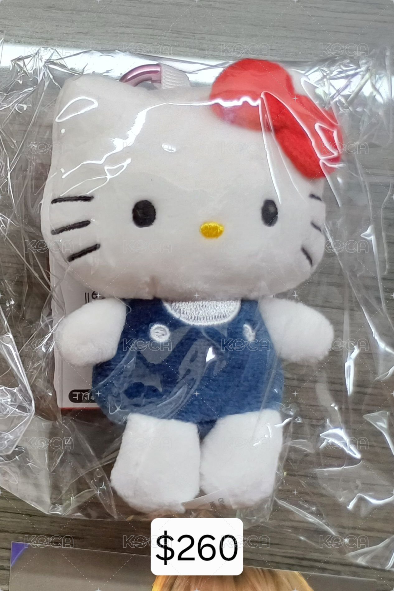 kitty愛心扣吊飾