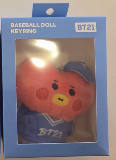 BT21 TATA棒球隊吊飾 V