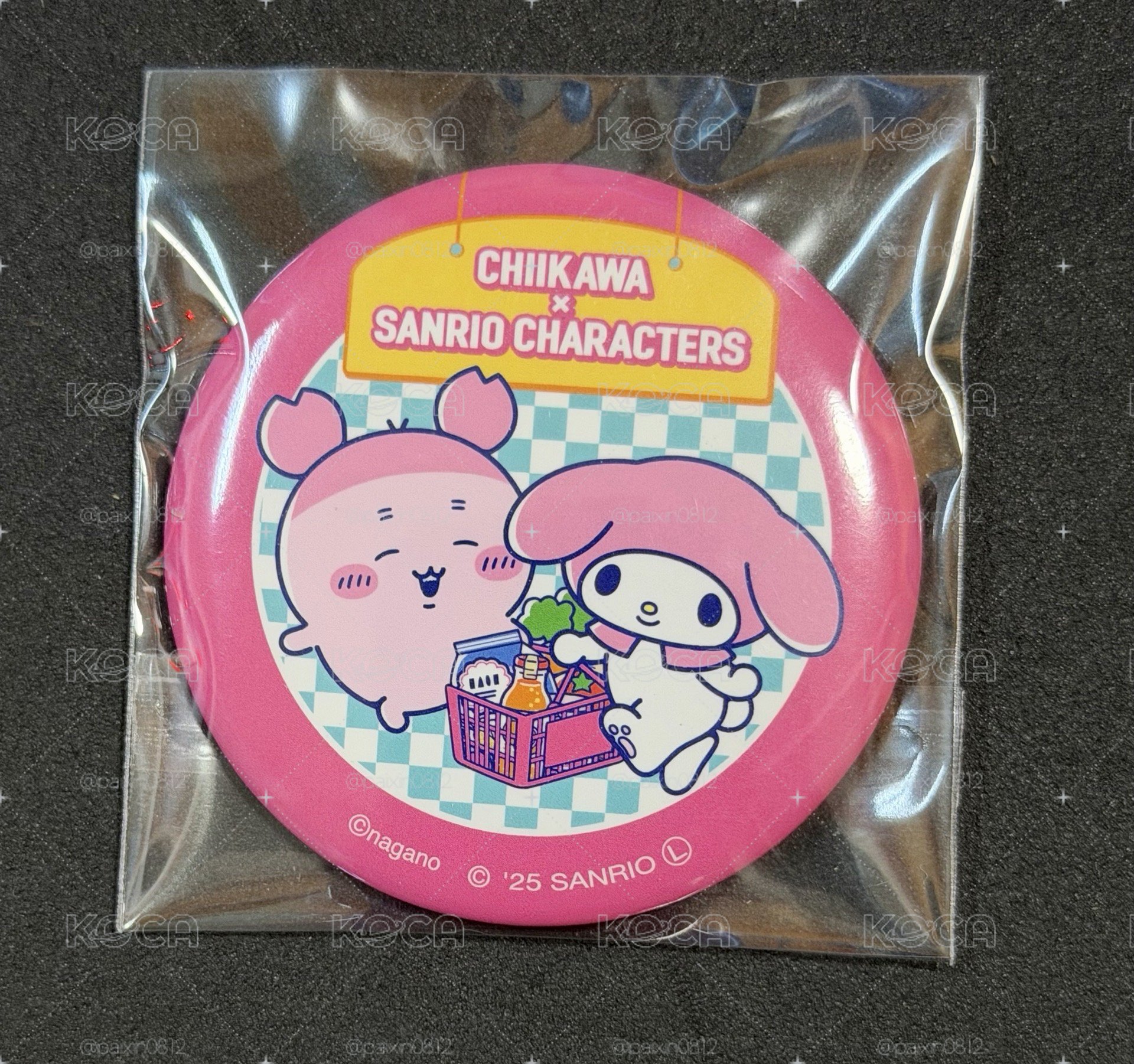 吉伊卡哇x三麗鷗徽章 古本&美樂蒂